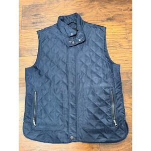 Banana Republic Mens Quilted Vest Zip-Up Preppy in Great Condition - Outwerwear